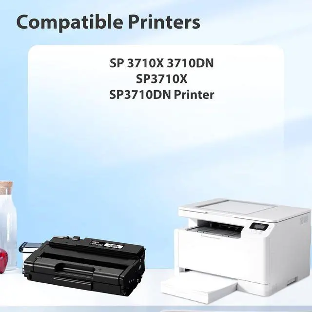 Alt view image 2 of 6 - SP 3710X SP 3710DN SP3710X SP3710DN Toner Cartridge -408284 Black Ink