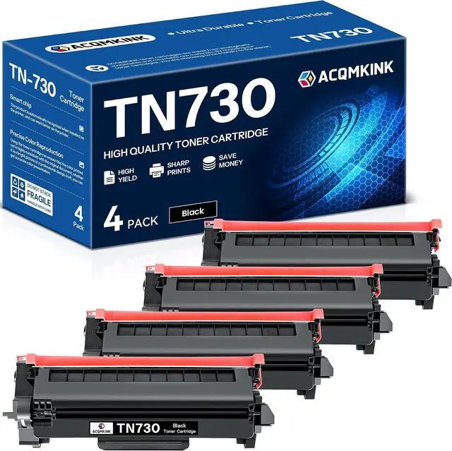 Main image of TN730 TN-730 Toner Cartridge Black Replacement for Brother TN730 TN-730 TN 730 MFC-L2710DW MFC-L2750DW HL-L2350DW HL-L2370DW HL-L2395DW HL-L2390DW DCP-L2550DW Printer 4 Pack