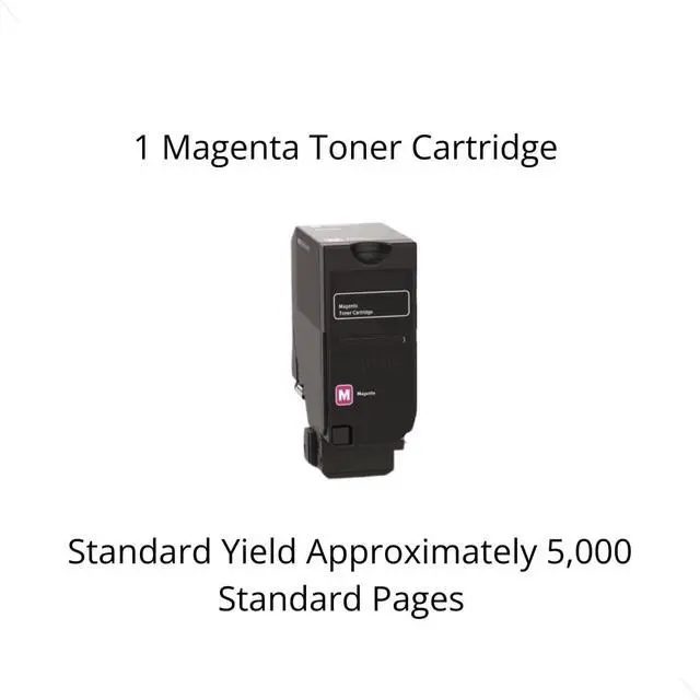 Alt view image 3 of 3 - Lexmarks 71C00MG Magenta Return Program Toner Cartridge.