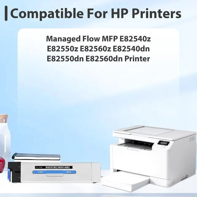 Alt view image 2 of 6 - W9014MC W9037MC Black Toner Cartridge for E82540z E82550z E82560z Printer