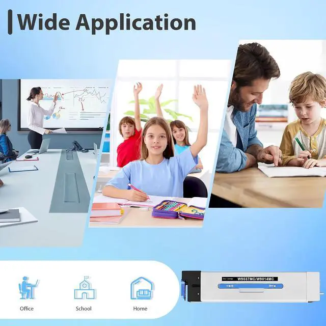 Alt view image 6 of 6 - W9014MC W9037MC Black Toner Cartridge for E82540z E82550z E82560z Printer