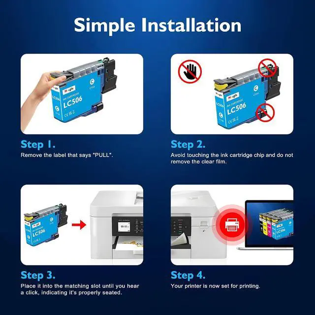 Alt view image 5 of 7 - LC506 Ink Cartridges Compatible for Brother LC506 LC 506 Ink