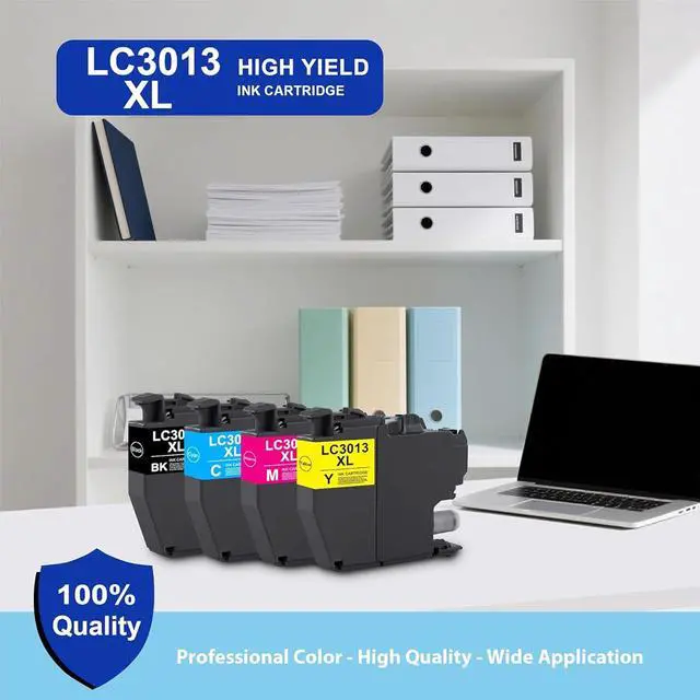 Alt view image 4 of 7 - LC3013XL LC3013 Ink Cartridges BK/C/M/Y Compatible for Brother LC3013 Ink for MFC-J491DW, J497DW, J690DW, J895DW - Up to 450 Pages per Cartridge (5 Pack)