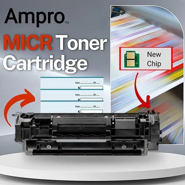Alt view image 3 of 7 - Ampro New 134A W1340A MICR Toner Cartridge for Check Printing. Compatible with Laser Printers M209 Series, M234 Series, M236 Series Printers Prints 1,100 Pages.