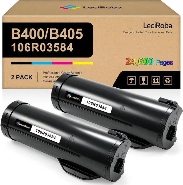 Main image of LeciRoba 106R03584 B400 B405 Black Toner Cartridge Replacement for Xerox 106R03584 Toner for Xerox VersaLink B400 B400N B400DN B405 B405DN Printer (2-Pack, Black)