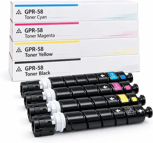 Main image of 4-Pack GPR-58 GPR58 High Yield Toner Cartridge Replacement for Canon GPR-58