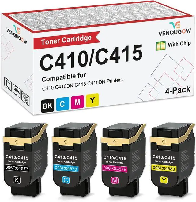 Main image of C410 C415 Toner Cartridge 006R04677 006R04678 006R04679 006R04680 4-Pack