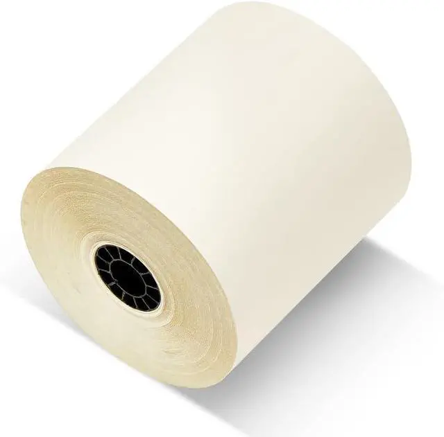 Alt view image 4 of 5 - ShopSmartOnline - (Honey Comb Core) Two Ply Carbonless Rolls 3" X 95 Feet, White/Yellow (50 Rolls - 1 Case) Kitchen Printer Paper Rolls Required Sp700 Printer Ribbon Or Printer Ribbon ERC 30/34/38