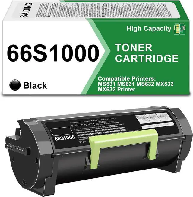 Main image of High Yield 66S1000 Black Toner Cartridge Compatible with Lexmark MS531