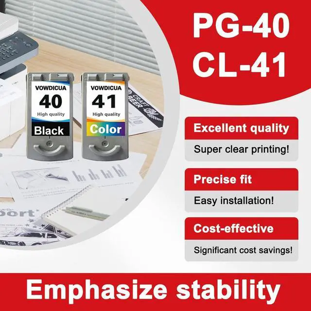 Alt view image 4 of 7 - PG-40 CL-41 Ink Cartridges 40 and 41 Cartridge - High Capacity