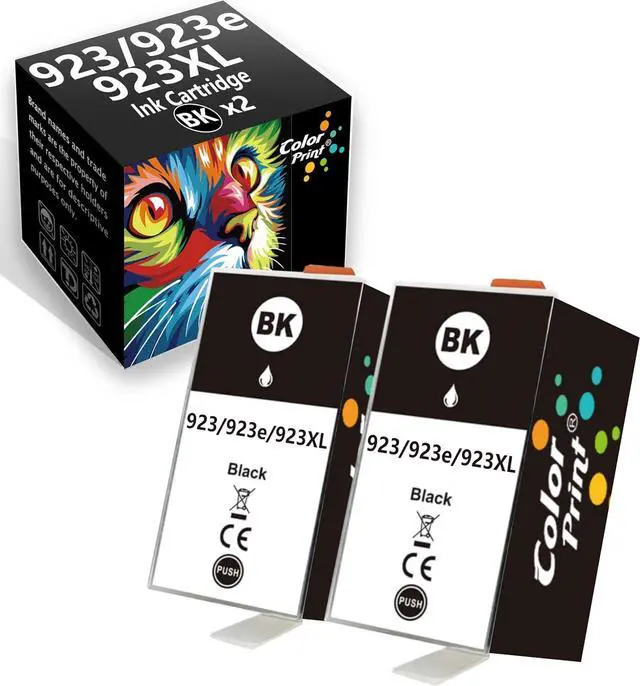 Main image of ColorPrint 923XL 923e Ink Cartridge Replacement for HP 923 Black Ink 2-Pack