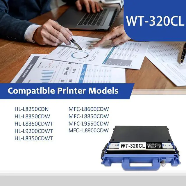 Alt view image 2 of 7 - WT-320CL WT320CL Waste Toner Box MFC-l8900CDW, Black Replacement for Brother WT320CL Waste Toner Box for HL-L8250CDN HL-L8350CDW HL-L8350CDWT HL-L8350CDWT MFC-L8600CDW MFC-L9550CDW Printer (1 Pack)
