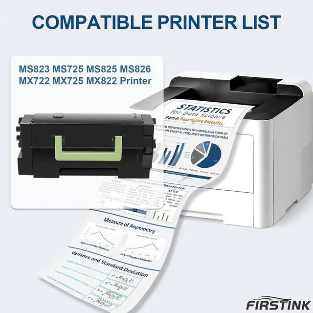 Alt view image 2 of 6 - 58D1U00 Black Toner Cartridge Compatible with Lexmark MS825dn