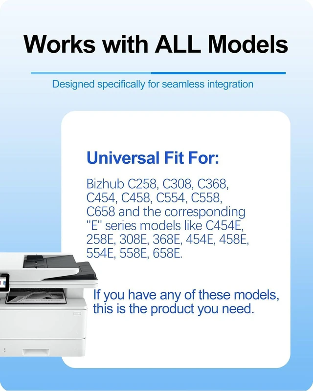 Alt view image 4 of 7 - MasaiMara TN514 TN-514 TN515 TN516 TN513 TN512 TN324 TN326 Toner Cartridges for Konica Minolta Bizhub C258 C308 C368 C454 C458 C554 C558 C658 C454E 258E 308E 368E 454E 458E 554E 558E 658E Printer