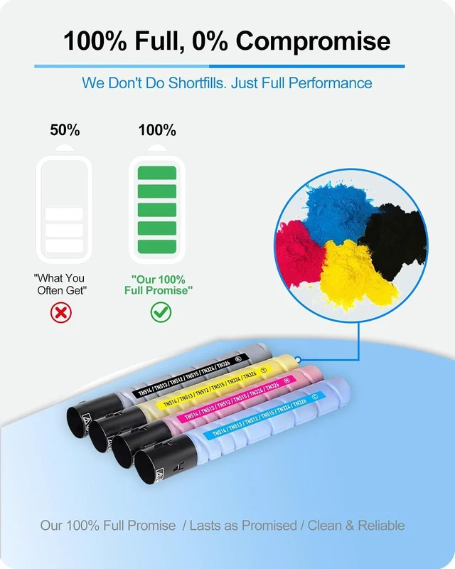Alt view image 3 of 7 - MasaiMara TN514 TN-514 TN515 TN516 TN513 TN512 TN324 TN326 Toner Cartridges for Konica Minolta Bizhub C258 C308 C368 C454 C458 C554 C558 C658 C454E 258E 308E 368E 454E 458E 554E 558E 658E Printer