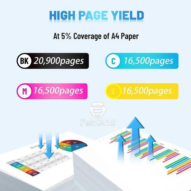 Alt view image 3 of 3 - (4-Pack) Versalink C8000 Toner Cartridge - 106R04046 106R04047 106R04048 106R04049