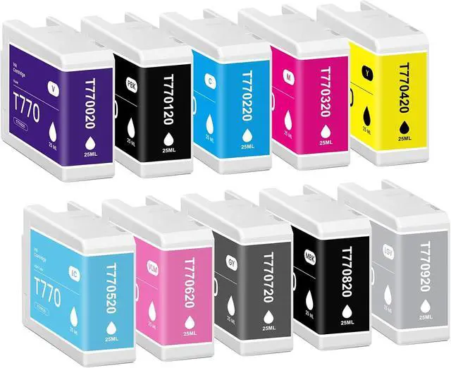 Alt view image 2 of 7 - T770 770 Ink Cartridge with New Chip Remanufactured for SureColor P700 Ink