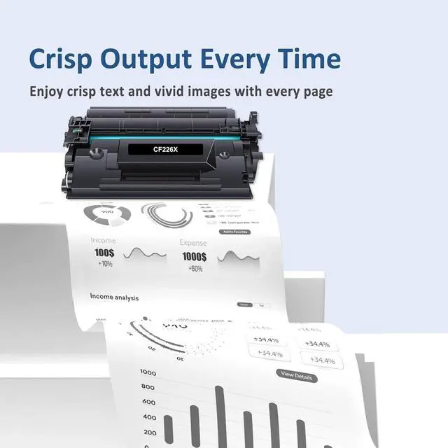 Alt view image 6 of 6 - CF226X 26X Toner Cartridges Black (2-Pack) 26A for M402n M426fdw with Chip