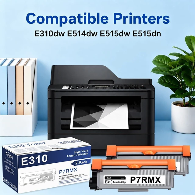Alt view image 2 of 6 - E310 P7RMX Toner Cartridge (2-Black) PION High Yield Compatible E310dw