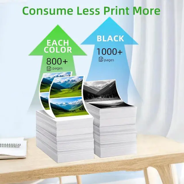 Alt view image 3 of 7 - 902XL Ink Cartridges for HP Printers Replacement for HP 902XL Ink Cartridges Combo Pack 4 Pack for Officejet Pro 6978 6968 6970 6975 Officejet 6958 6956 6954 Printers (4Pack)