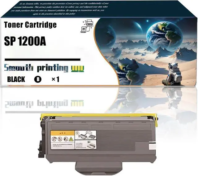 Main image of Replacement Parts Toner Cartridge SP 1200A Compatible with Ricoh Aficio SP 1200S SP 1200SF SP 1210N Printers, Contains Chip and Clear Printing (Black)
