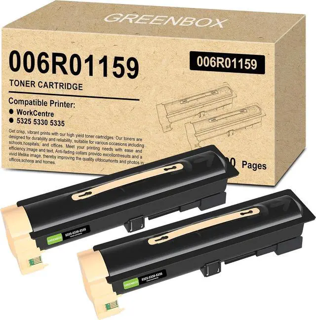 Main image of GREENBOX 006R01159 Toner Cartridge for 5325 5330 5335 Printer, 2 Black