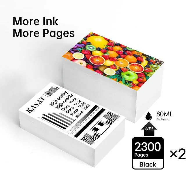 Alt view image 4 of 7 - KASAT 712XL 712 Black 80-ml Ink cartridges High Yield 2-Pack Replacement for HP 712 Ink Cartridge (3ED71A) to use for HP DesignJet T210 T230 T630 T650 Studio Plotter Printer