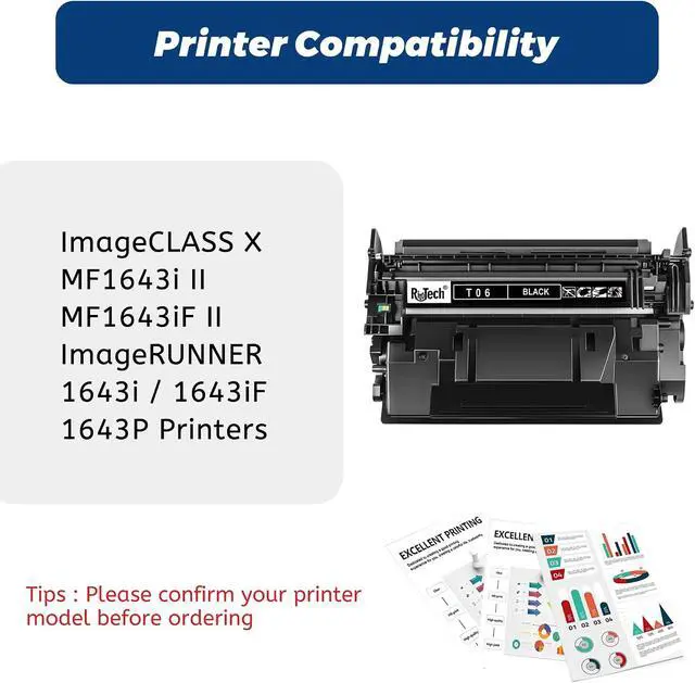 Alt view image 3 of 6 - T06 Toner Cartridge for Canon T06L for imageRunner 1643i 1643iF MF1643i II