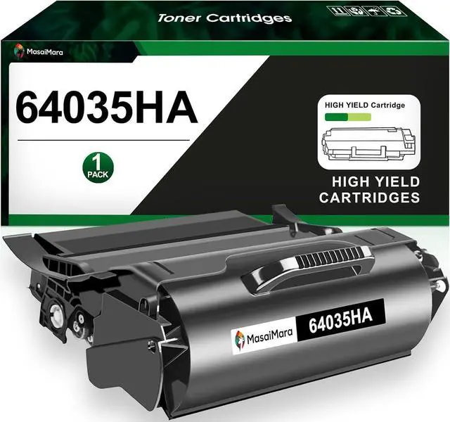 Main image of MasaiMara 64035HA 64015HA High Capacity Compatible Toner Cartridge Replacement for Lexmark T640 T640dn T640n T640tn T642 T642dn T642n T644 T644n Printer (Black, 1-Pack)