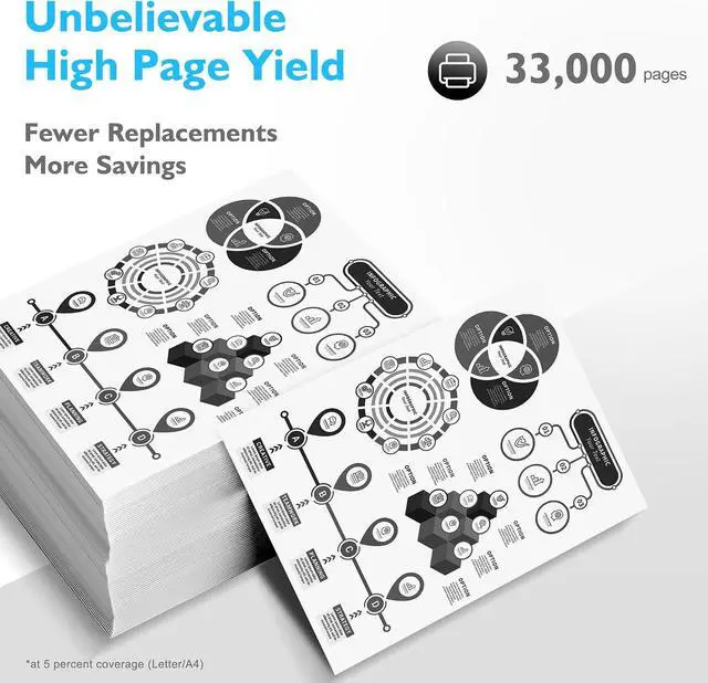 Alt view image 3 of 7 - Compatible MP C6003 Black Toner Cartridge 841849, 2-Pack