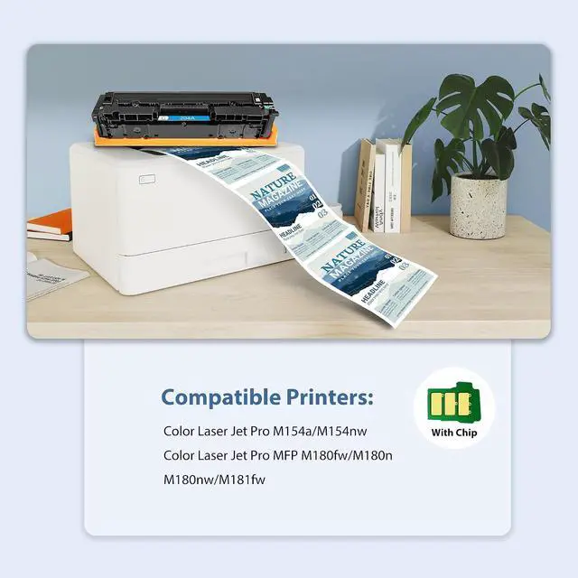 Alt view image 2 of 7 - 204A Toner Cartridges 4 Pack for HP 204A CF510A CF511A CF512A CF513A