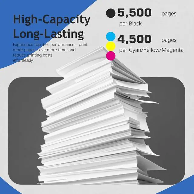 Alt view image 3 of 6 - TN635XL Toner Cartridge (with Chip) High Yield Set Replacement for Brother TN-635 TN635 XL TN635XXL for MFC-L8930CDW MFC-L8730CDW HL-L8430CDW HL-L8430CDWT HL-L8570CDW MFC-L8970CDW MFC-EX575, 4 Pack