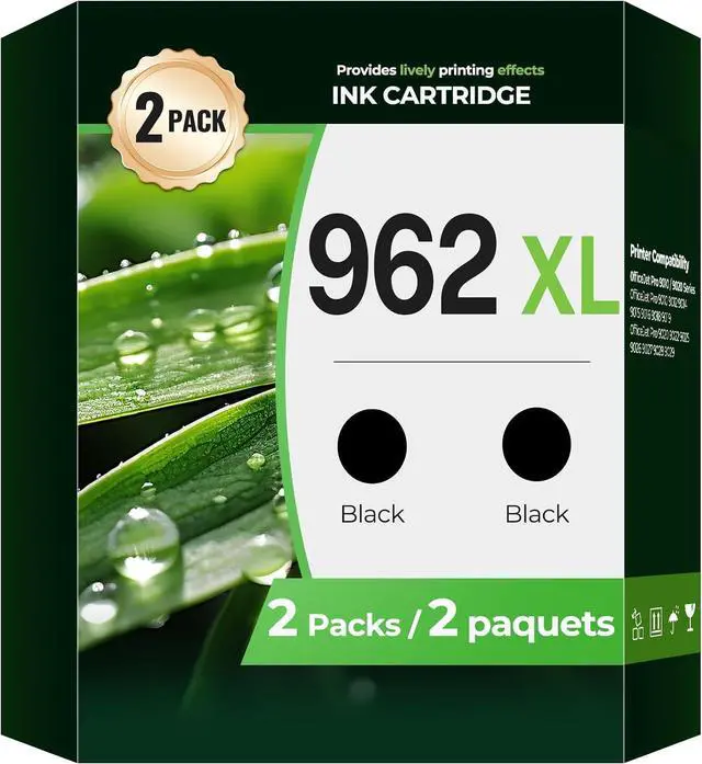 Main image of 962XL Black OfficeJet Pro 9015 9010 9020 9018 Compatible with HP Ink 962XL