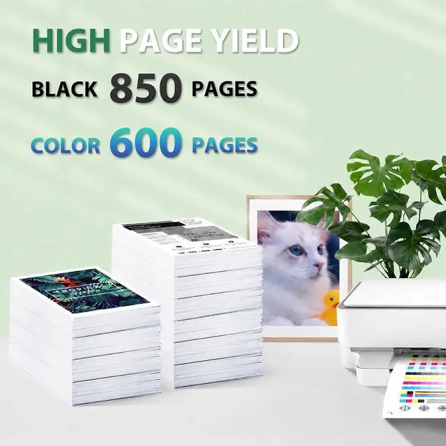 Alt view image 3 of 7 - 96XL 97XL Ink Cartridges Combo Pack Replacement for HP 96XL 97XL Ink for Photosmart 2570 2605 2713 8030 Deskjet 5740 6520 6940 6980 9800 Officejet 7310 7210 7410 Printer (2-Pack, Black/Tri-Color)
