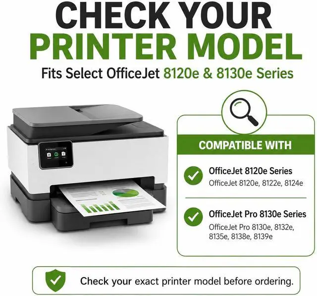 Alt view image 2 of 7 - 923e 923xl Ink Cartridges with Chip Replacement for HP 923 923e Ink, Compatible with OfficeJet Pro 8138e 8122e 8135e 8120e 8124e 8130e 8139e 8132e (2Black)
