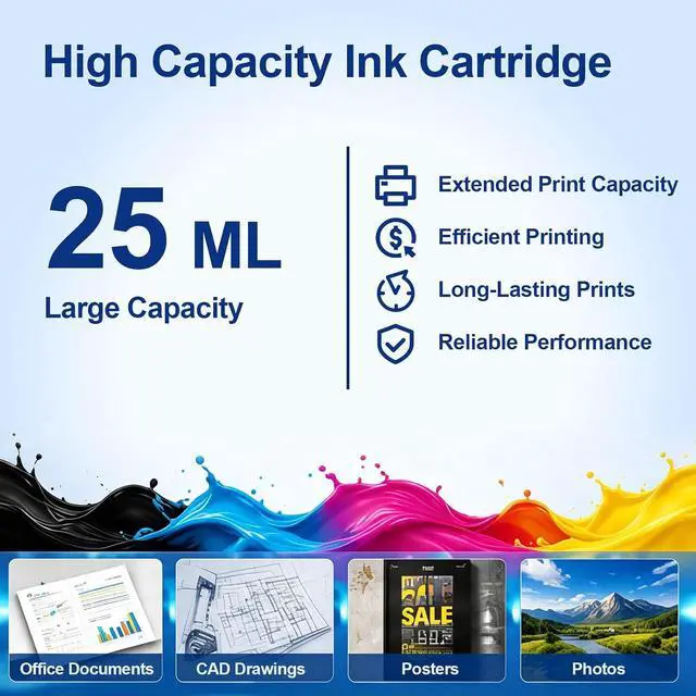 Alt view image 3 of 6 - Remanufactured SJIC22P Ink Cartridge Kit,Black Cyan Magenta Yellow