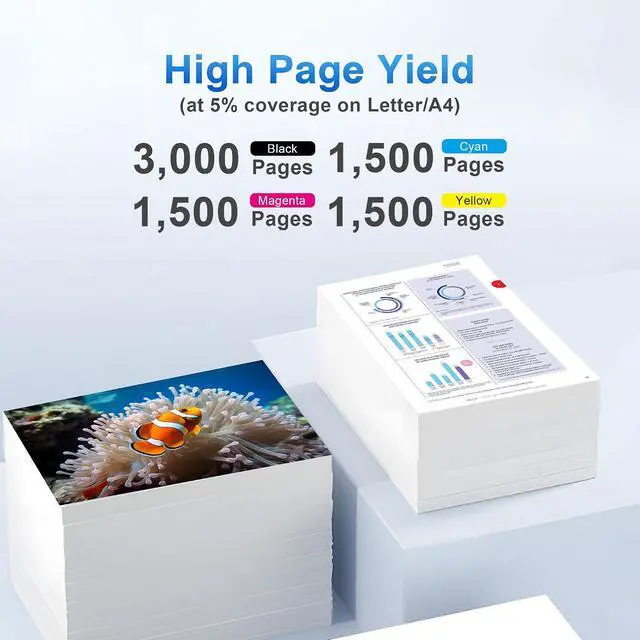 Alt view image 3 of 6 - LC402XL Ink Cartridges LC 402XL LC-402XL LC 402, 4 Pack K/C/Y/M