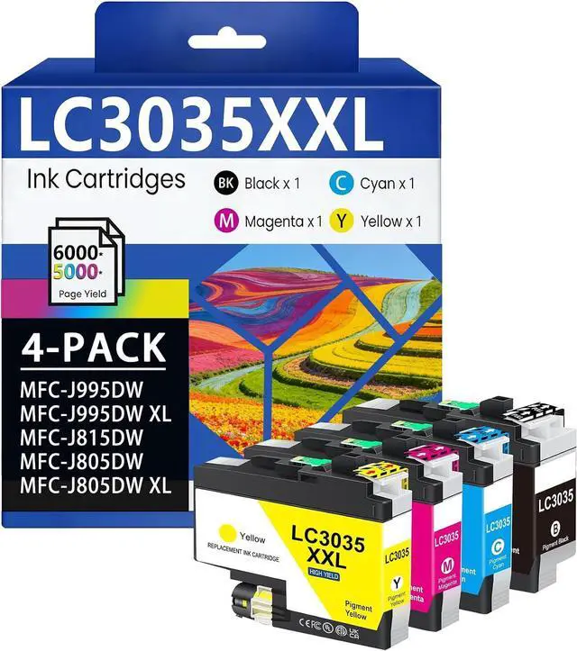 Main image of LC3035XXL Ink Cartridges High Yield 4 Pack BK/C/M/Y Ink