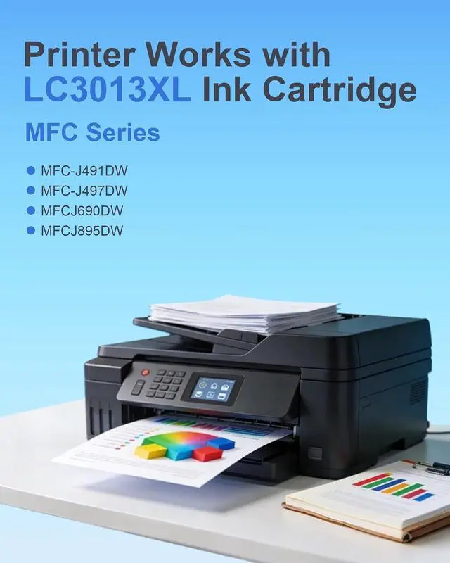 Alt view image 2 of 7 - LC203XL Ink Cartridges 4 Pack High Yield Replacement for Brother LC203 XL Work with MFC-4320DW MFC-J4420DW MFC-J4620DW MFC-J460DW MFC-J480DW MFC-J485DW MFC-J5520DW MFC-J5620DW Printers (BK/C/M/Y)