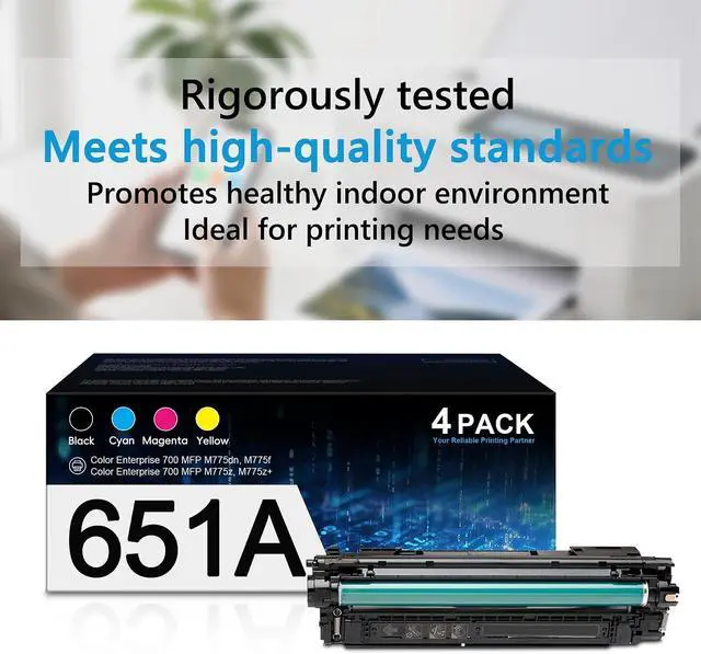 Alt view image 7 of 7 - 651A Toner Cartridge Set for Enterprise 700 Color MFP M775 Series with Chip