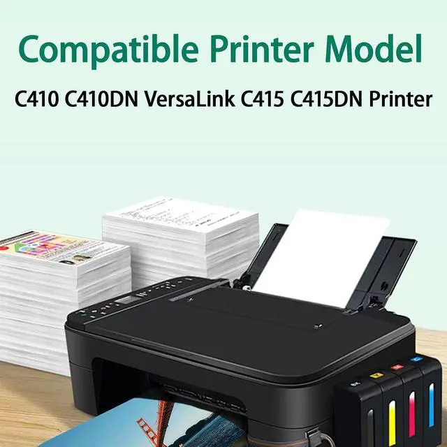 Alt view image 2 of 6 - C410 C415 Toner Cartridge 006R04685 High Capacity Replacement for Xerox C410 C410DN VersaLink C415 C415DN Printer (1 Black)