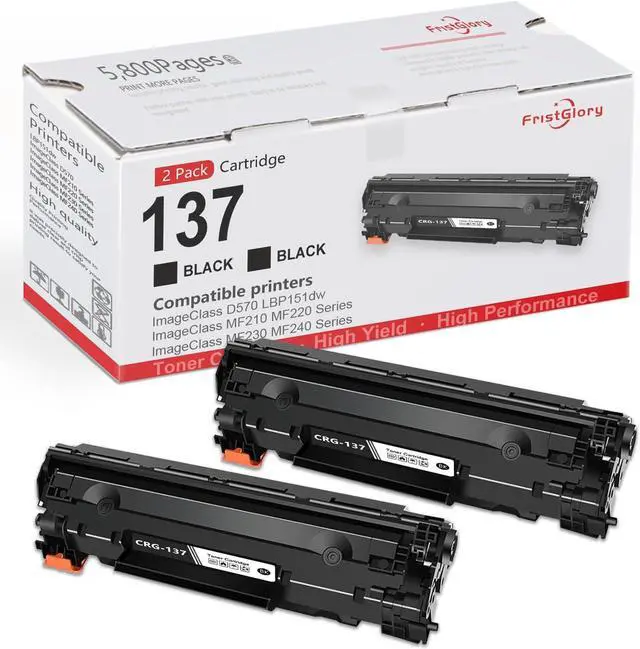 Main image of 137 Black Toner Cartridges(2-Pack) Replacement for Canon 137 CRG-137 toner