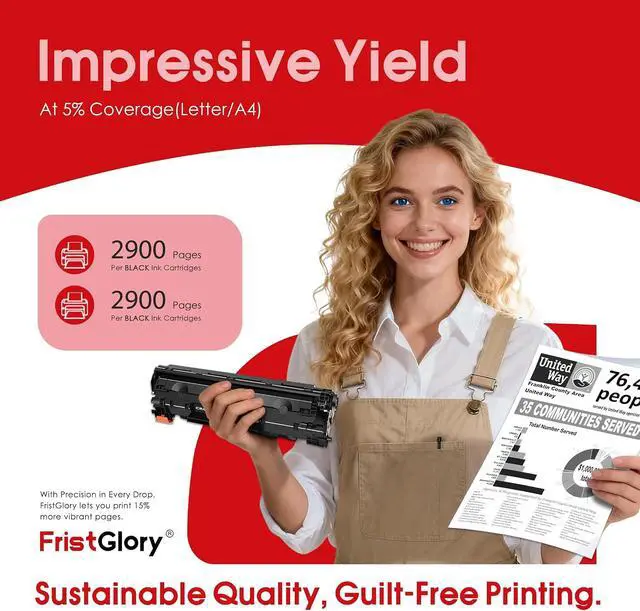 Alt view image 3 of 7 - 137 Black Toner Cartridges(2-Pack) Replacement for Canon 137 CRG-137 toner