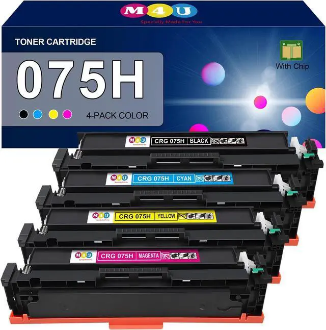 Main image of 075H High Yield Toner Cartridge 4 Pack Compatible for 075H 075