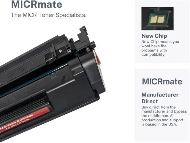 Alt view image 4 of 6 - CF258A Replacement MICR Toner Cartridge for Check Printing - Compatible with the HP LaserJet M404, M404n, M404dn, M406dn Printers for Check Printing - Prints 3000 Pages.