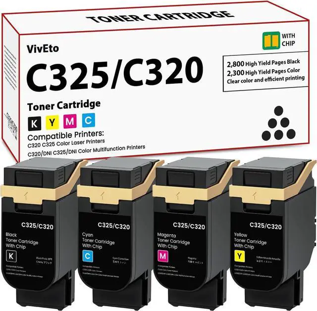 Main image of C320 C325 Toner Cartridge New Chip 006R04823 006R04822 006R04821 006R04820