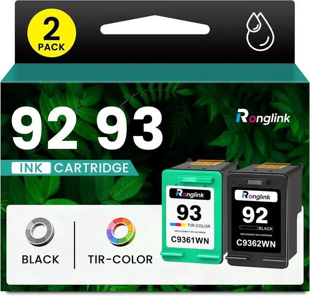 Main image of 92 93 Ink Cartridges Combo Pack with Chip, 2-Pack C9362WN C9361WN