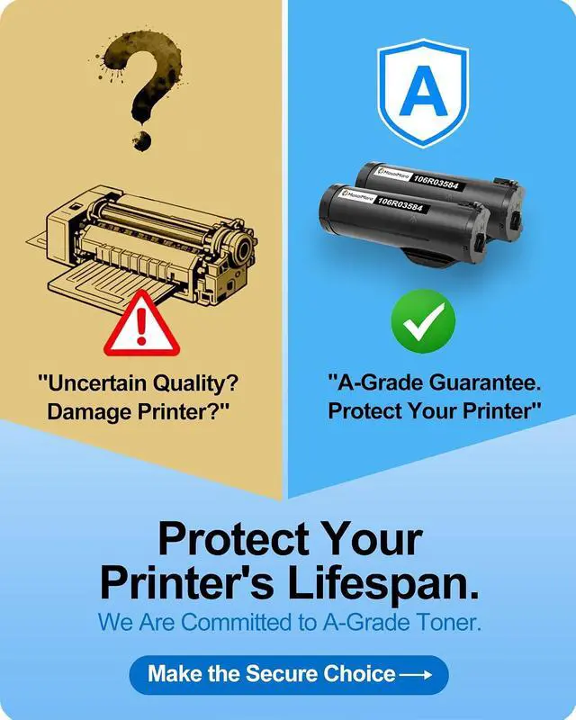 Alt view image 2 of 7 - MasaiMara B400 B405 106R03584 106R03586 106R03582 06R03580 High Capacity Compatible Toner Cartridges Replacement for Xerox VersaLink B400 B400N B400DN B405 B405N B405DN Printer (Black, 2-Pack)