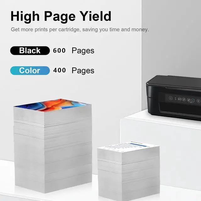 Alt view image 3 of 5 - PG-295/CL-286 PG-295XL/CL-286XL Ink Cartridge of Ink & Photo Paper, Compatible with Canon TR7120, TS6520, TS4320 Printers Combo Pack