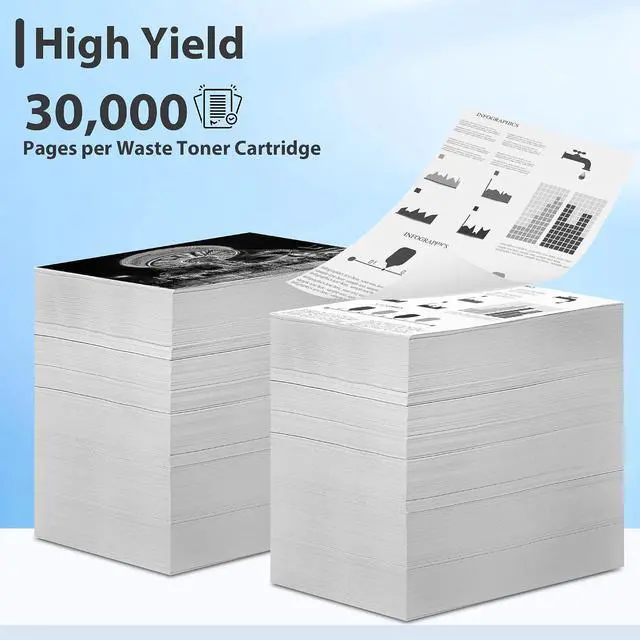 Alt view image 3 of 6 - 115R00128 Waste Toner Container R5 Replacement for Xerox VersaLink C7020 C7025 C7030 C7120 C7125 C7130 C7000 Printer, 115R00128 Waste Toner Cartridge/Bottle/Box
